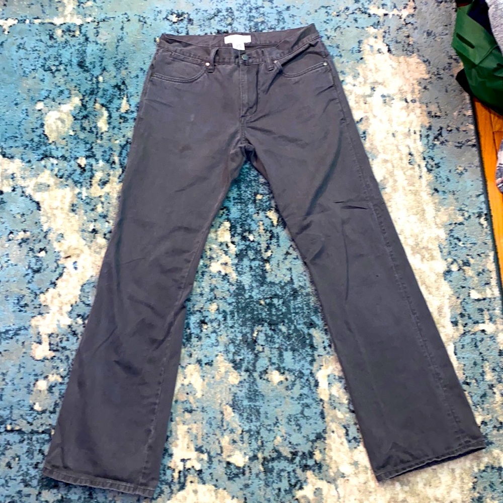Grey straight leg jeans